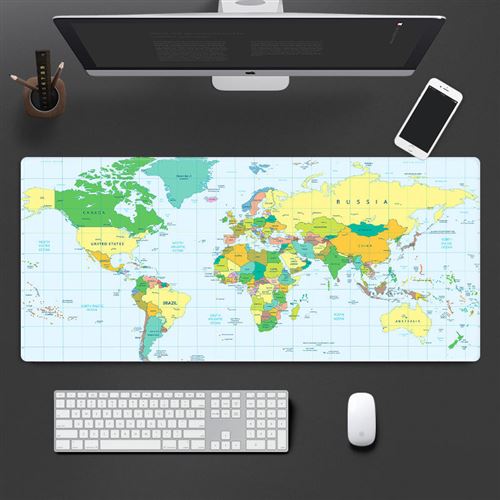 Sous main bureau carte du monde taille 57*33cm #MKWM09