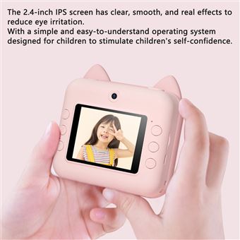 Appareil photo instantanée HD 12MP pour enfants - Rose - Appareil photo  enfant - à la Fnac
