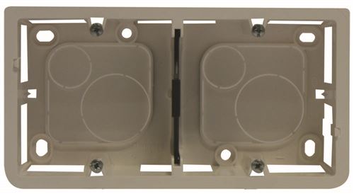 Cadre Legrand Mosaic - 4 modules - horizontal - profondeur 40mm