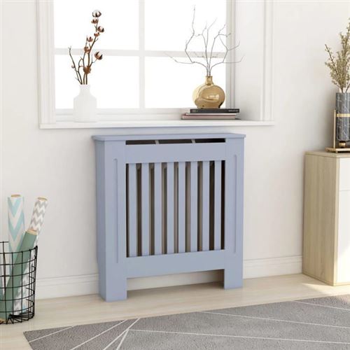 VIDAXL - Cache-radiateur - 78 cm - Gris - Image 3