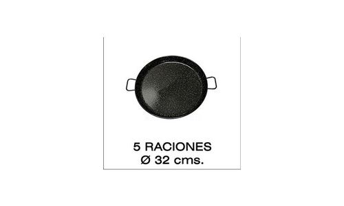 Non Communiqué Garcima La Ideal Poêle À Paella En Acier Émaillé 32 Cm