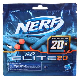 Jeu de plein air Nerf Elite 2.0 Pack de 20 fléchettes Recharge