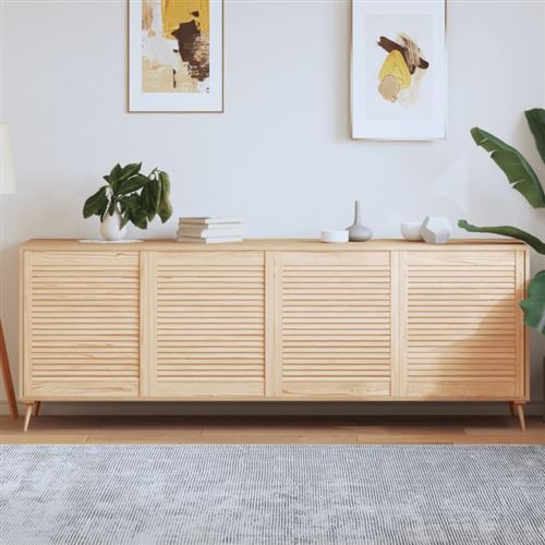 vidaXL Portes d'armoire à persiennes 4pcs 69x59,4cm bois de pin massif