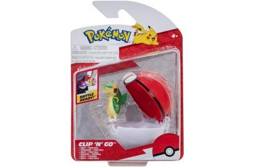 Coffret pokemon pokeball - vipelierre et sa poké ball - pokéball - clip 'n' go - figurine  - set jouet garçons + 1 carte animaux