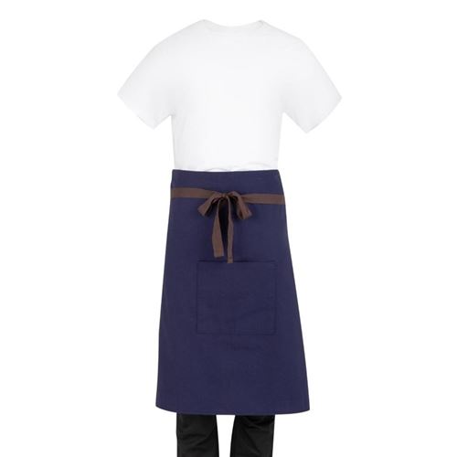 Tablier Bistro en Toile de Coton Marine   Southside