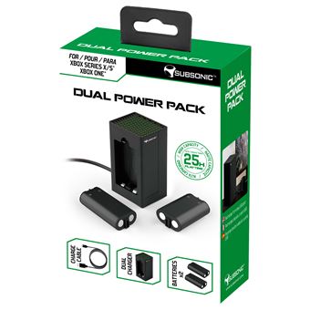 Pack de charge avec 2 batteries Subsonic pour Xbox Serie X