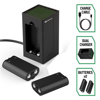Kit de recharge Xbox avec 2 batteries et chargeur pour manette
