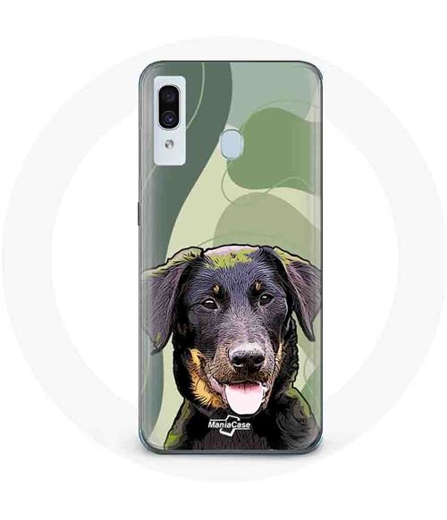 Coque pour Samsung Galaxy A30 Beauceron Noir Race de chiens Maniacase