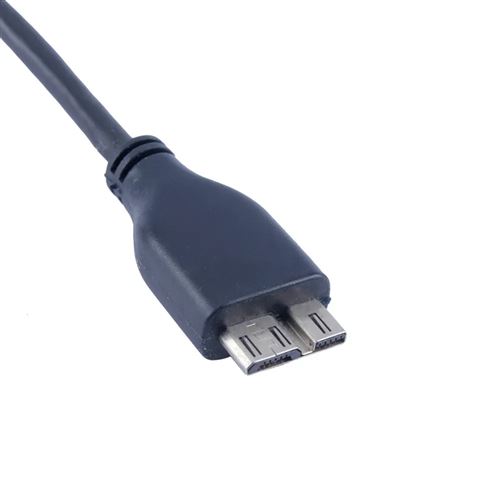 Câble,Câble USB 3.0 Micro B pour disque dur SSD et Sata externe, cordon de  chargement S5 pour disque dur - 50CM[C74336] - Cdiscount Informatique