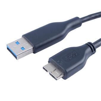 Câble disque dur externe HDD SSD USB 3.0 - Pour Seagate Samsung Clickfree  Canvio Tohiba WD Hitashi - 1 mètre - Transfert Rapide - Straße Tech ®
