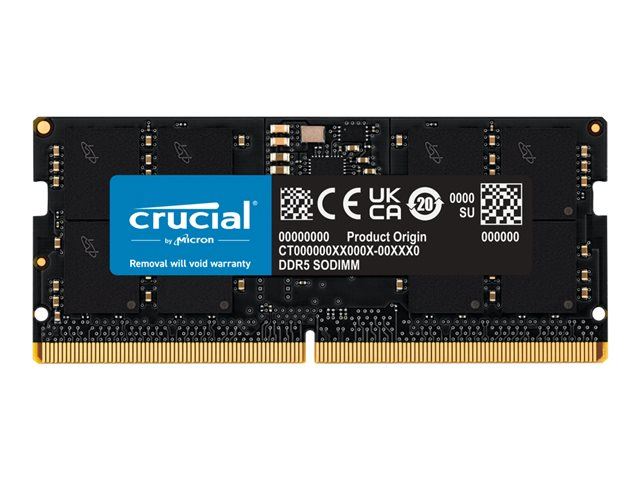 Crucial - DDR5 - module - 16 Go - SO DIMM 262 broches - 4800 MT/s