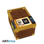 One Piece Coffret cadeau premium Drapeau + Porte-clés 3D + Mug 460 mls