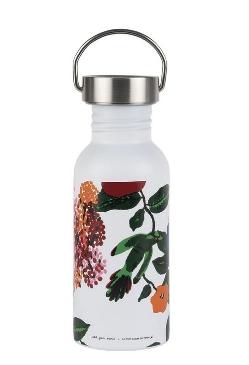 Gourde en inox thème les hibiscus