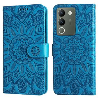 YSONCHAN Coque Pour Vivo V50 5G, Cuir PU Housse Blocage RFID Avec