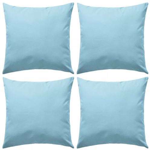 Oreiller de jardin 4 pcs 45 x 45 cm Bleu clair