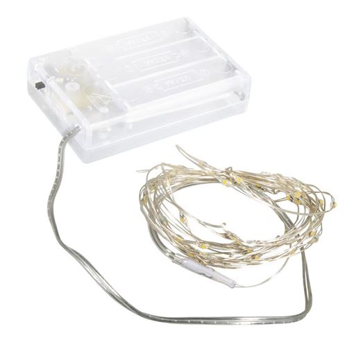Guirlande lumineuse 40 mini LED 235 cm avec fil et minuterie - Rayher -  Guirlande de Noël - Achat & prix