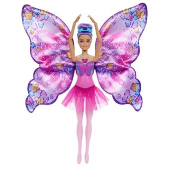 Barbie-De Danseuse A Papillon-Poupée Transformation 2En1 Hxj10