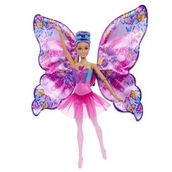Barbie-De Danseuse A Papillon-Poupée Transformation 2En1 Hxj10