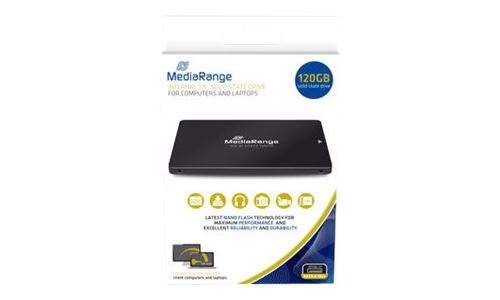 MediaRange MR1001 - SSD - 120 GB - intern - 2.5 - SATA 6Gb/s - zwart