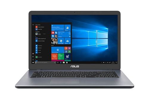 ASUS VivoBook 17 X705MA-BX264W - Intel Pentium Silver N5030 / 1.1 GHz - Win 11 Home - UHD Graphics 605 - 8 Go RAM - 256 Go SSD - 17.3 1600 x 900 (HD+) - Wi-Fi 5 - IMR gris
