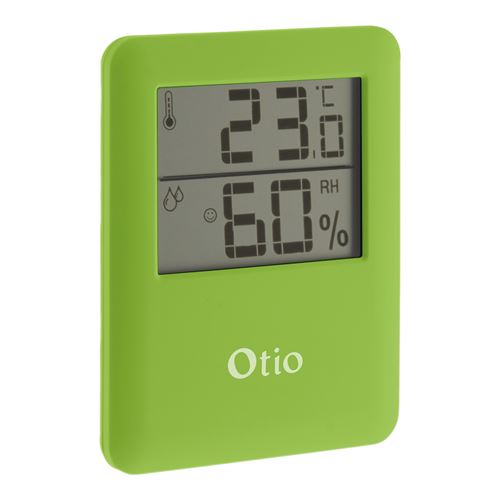 Non Communiqué Vert Otio - Thermomètre Hygromètre Magnétique Lcd