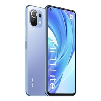 Téléphone Intelligent Xiaomi Mi 11 Lite 6.55 FHD Qualcomm Snapdragon 732G 6Go 128Go Android 11 Bleu - 1
