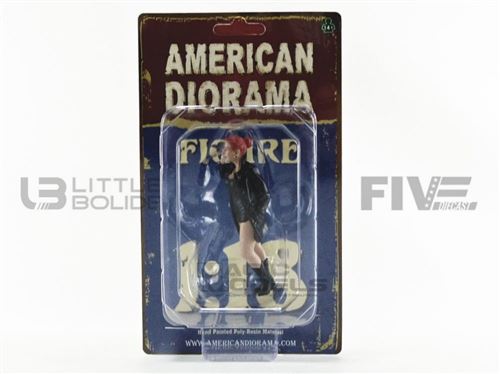 Voiture Miniature de Collection AMERICAN DIORAMA 1-18 - FIGURINES Ladies Night - Gianna - Black - 38190