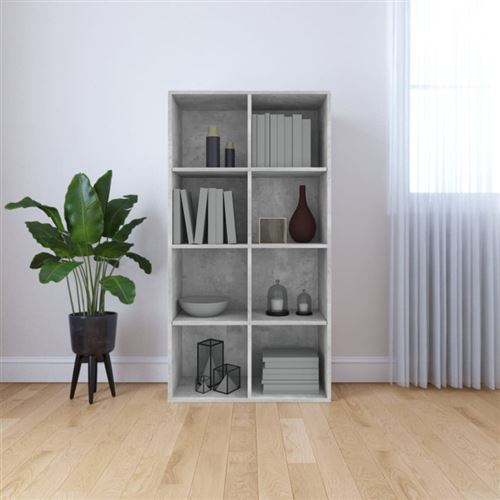 Vidaxl Gris Bibliothèque/Buffet - Béton - Image 3