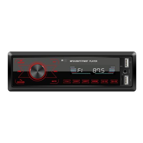 Autoradio Bluetooth MP3 Écran LCD Lumières Colorées FM 60W Mémoire 32G YONIS