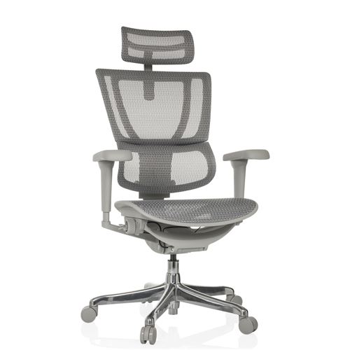 hjh OFFICE Luxus Chefsessel ERGOHUMAN SLIM ULTRA G GEN2 Netzstoff mit Armlehnen (höhenverstellbar)