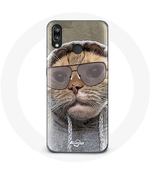 Coque pour Huawei P20 Lite Chat avec une capuche photo drole Animaux Maniacase