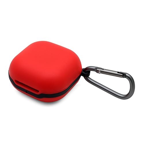Coque en silicone anti-choc avec boucle anti-perte rouge pour votre Samsung Galaxy Buds Pro