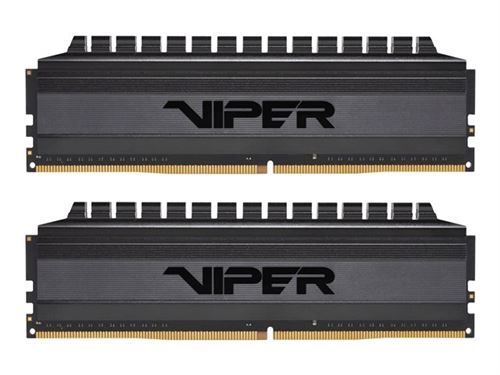 Patriot Viper 4 Blackout Series - DDR4 - kit - 8 Go: 2 x 4 Go - DIMM 288 broches - 3000 MHz / PC4-24000 - CL16 - 1.35 V - mémoire sans tampon - non ECC - noir