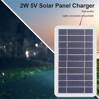 Panneau solaire USB haute puissance 5 V, chargeur solaire de téléphone  portable, pour l'extérieur, la randonnée, le camping - Energies  renouvelables à la Fnac