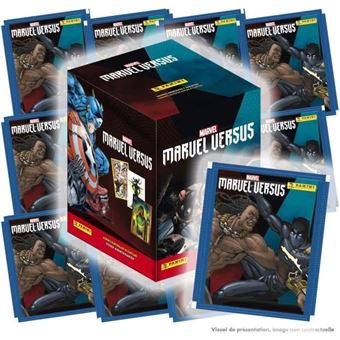 Jeu de cartes Panini Marvel Versus Boîte de 50 pochettes