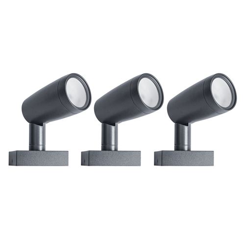 LEDVANCE Lampe de jardin LED intelligente avec technologie WiFi - pack de base avec 3 spots pour l'extérieur - couleurs RVB modifiables - compatible avec Google et Alexa Voice Control - SMART+ GARDEN SPOT}