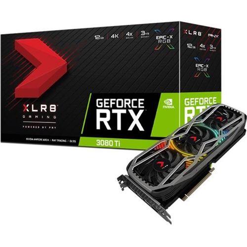 Carte Graphique - PNY - GeForce RTX 3080Ti 12GB PCIE 4.0 - VCG3080T12TFXPPB