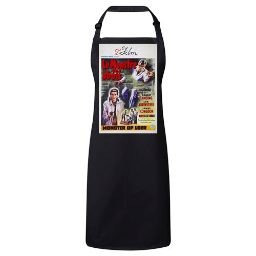 Fabulous Tablier Cuisine Premium Noir Le Monstre aux Abois Affiche Française