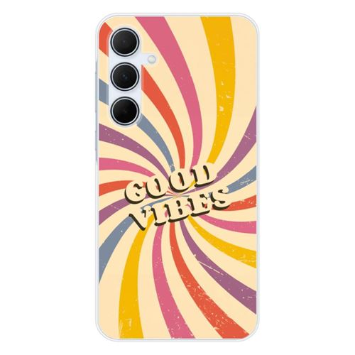 Coque en silicone imprimée compatible Samsung Galaxy A35 5G Good vibes
