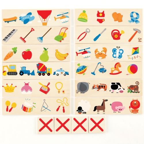 Jeu éducatif enfant memo CROSS OUT HAPE