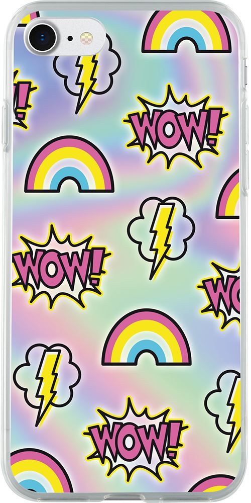 Coque rigide holographique Wow pour iPhone 6/6S/7/8