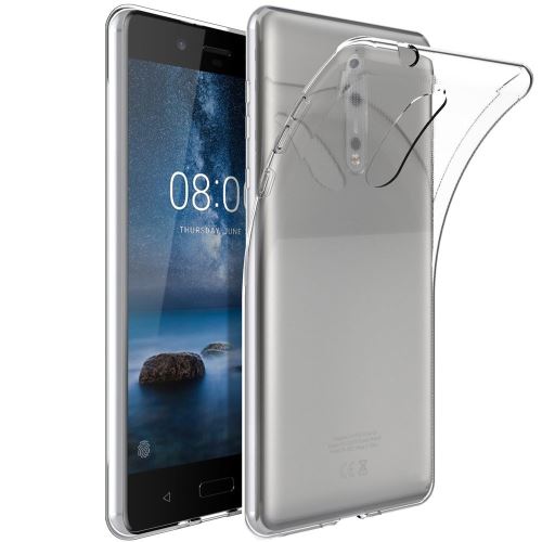 Housse Nokia 8 Etui Housse Coque de protection Ultra Fine Silicone TPU Gel [Jelly - Transparent] - ADVANSIA