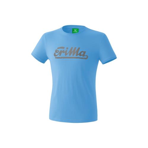 Erima - T-shirt Erima Retro Basics - L - bleu/gris