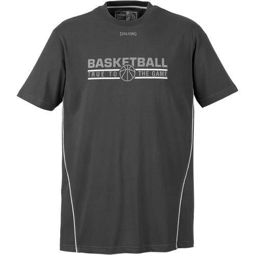 Spalding - T-shirt Spalding Team - XXS - noir/argent