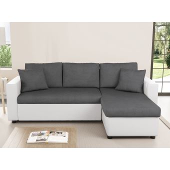 280 sur canap dangle rversible et convertible avec coffre gris blanc maria achat prix fnac - Canape D Angle Reversible 280 sur canap dangle rversible et convertible avec coffre gris blanc maria achat prix fnac - Canape D Angle Reversible