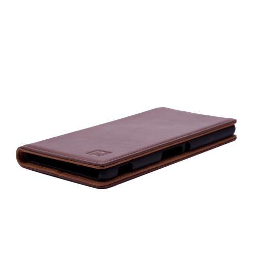 Etui cuir Sony Xperia XZ -Classic Wallet- par 32nd® - Marron Foncé