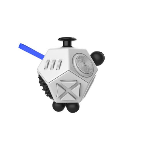 Fidget Cube 12 Côtés Anti-Stress - Jouet Sensoriel Pour Enfants/Adultes, Autisme, TDAH (Vert/Noir)
