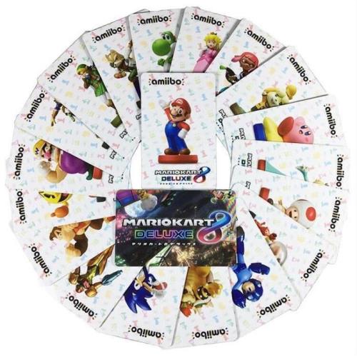 PRODUIT GENERIQUE: 20 pcs personnalisées Mario Kart 8 Amiibo Cartes Deluxe Racing Costumes Amiibo NFC Tag Cartes Cadeaux