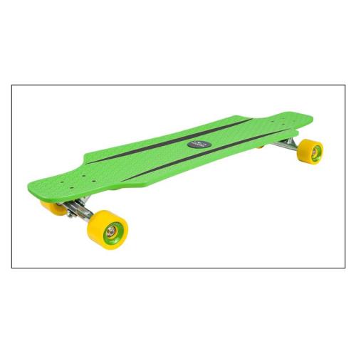Hudora 12812 Longboard CruiseStar vert et jaune