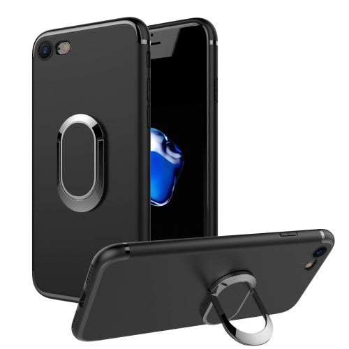 Coque en TPU anneau magnétique support voiture support de noir pour votre Apple iPhone 7 4.7